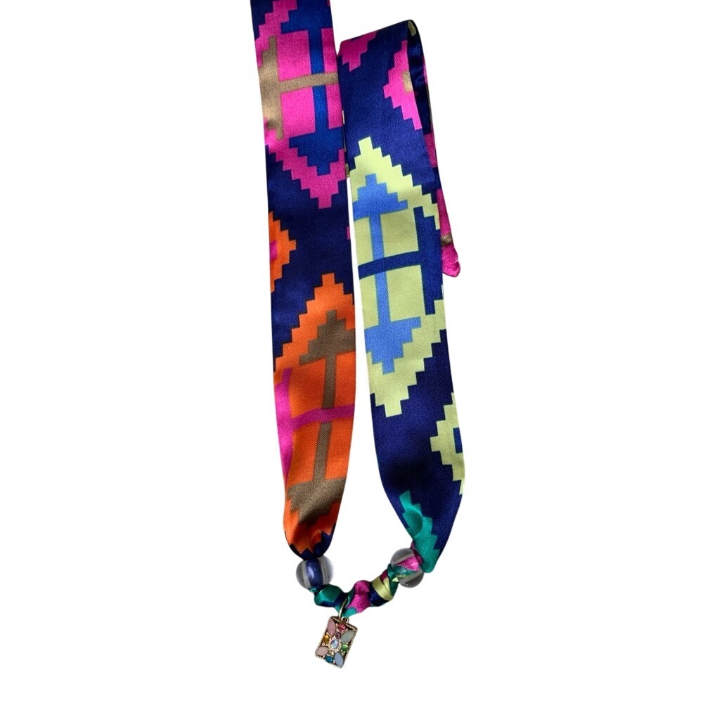 Colorful Geometric Pattern Necklace‎